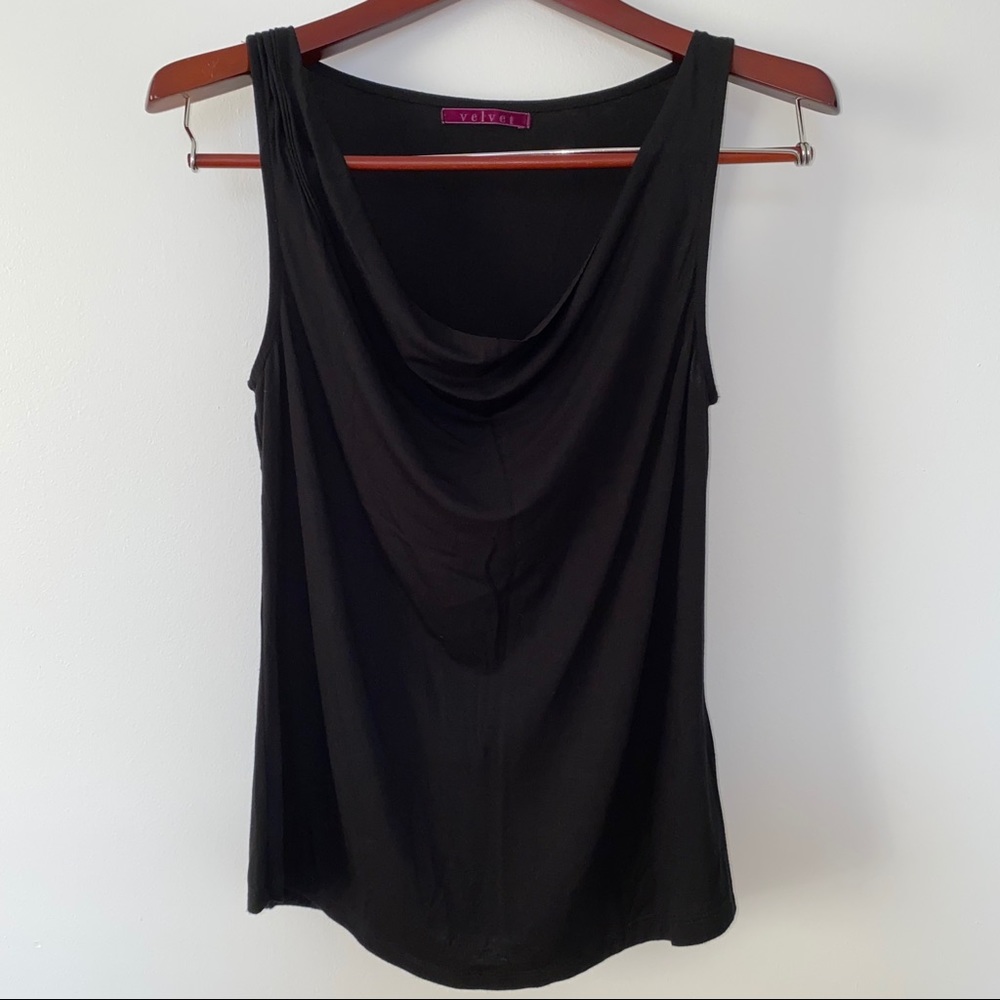 Velvet Cascade Front Tank Top